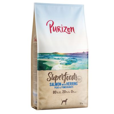 Purizon Superfoods łosoś ze śledziem, groszkiem i owocem granatu