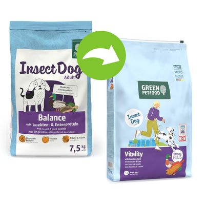 Green Petfood Vitality z owadami i kaczką