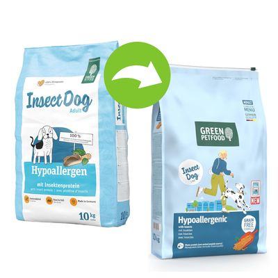 Green Petfood Hypoallergenic, z owadami