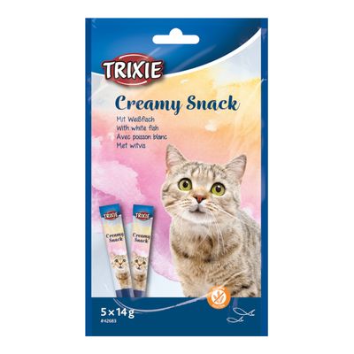 Trixie Creamy Snack, z białą rybą