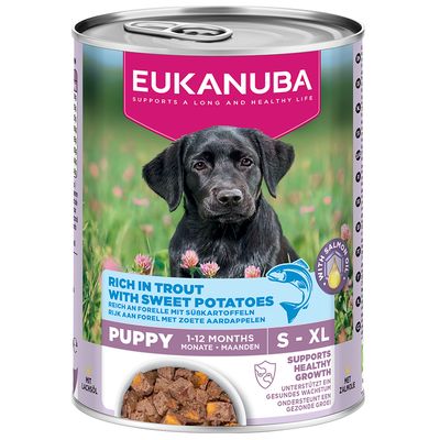 Eukanuba Puppy, pstrąg z batatami