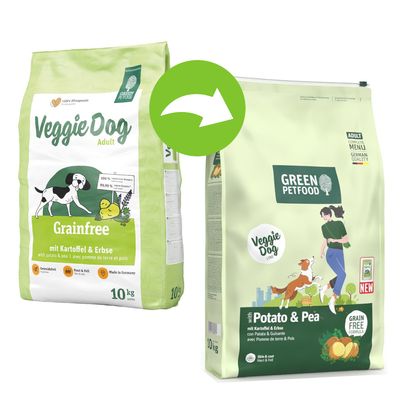 Green Petfood, ziemniaki i groszek