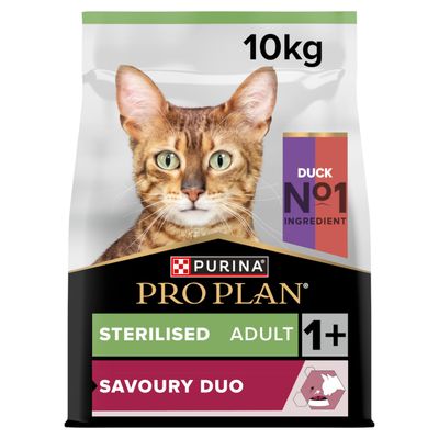 PURINA PRO PLAN Sterilised Adult Savoury Duo, kaczka i wątróbka