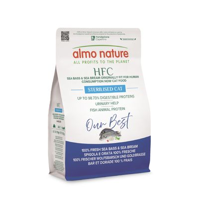 Almo Nature HFC Longevity Sterilised, okoń morski i dorada
