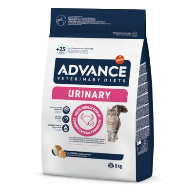 Advance Veterinary Diets Urinary: 8 kg karma sucha + karma mokra, 12 x 85 g gratis!