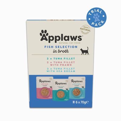 Pakiet próbny Applaws Selection, saszetki w bulionie, 6 x 70 g
