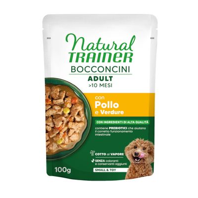 Natural Trainer Bocconcini Adult Small & Toy, kawałki w sosie