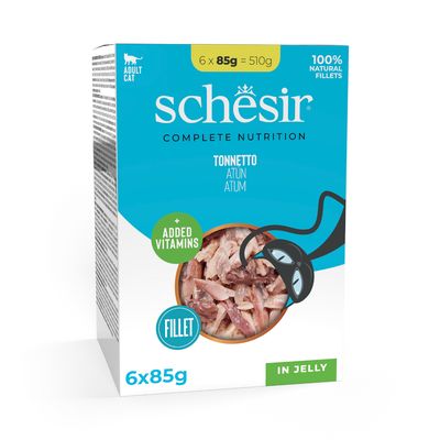 Korzystny pakiet Schesir Complete Nutrition filet w galarecie, 24 x 85 g