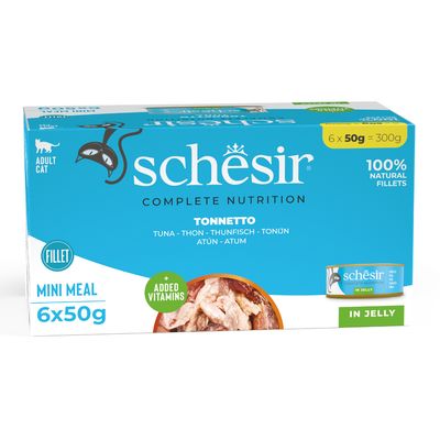 Korzystny pakiet Schesir Complete Nutrition, filet w galarecie, 24 x 50 g