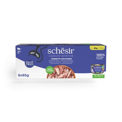 Korzystny pakiet Schesir Complete Nutrition, filet w galarecie, 24 x 85 g