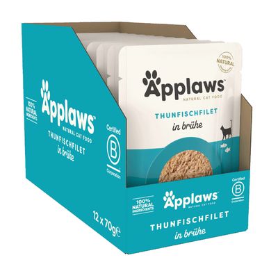 Korzystny pakiet Applaws Natural, saszetki w bulionie, 24 x 70 g