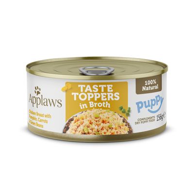 Korzystny pakiet Applaws Puppy Taste Toppers w bulionie, 12 x 156 g