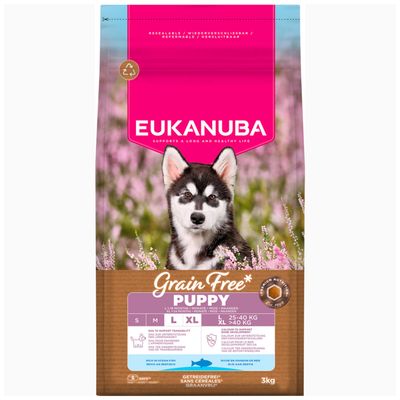 Eukanuba Grain Free Puppy Large & Giant Breed, ryba morska
