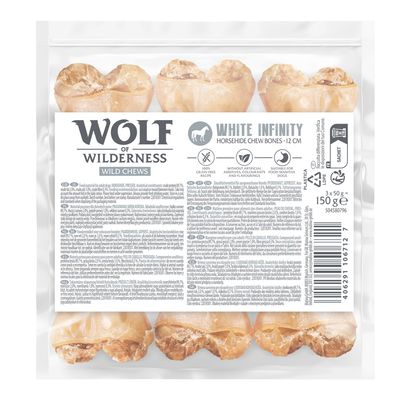 Wolf of Wilderness kości do żucia z końskiej skóry "White Infinity"