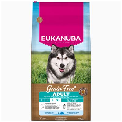 Eukanuba Grain Free Adult Large & Giant Breed, ryba morska