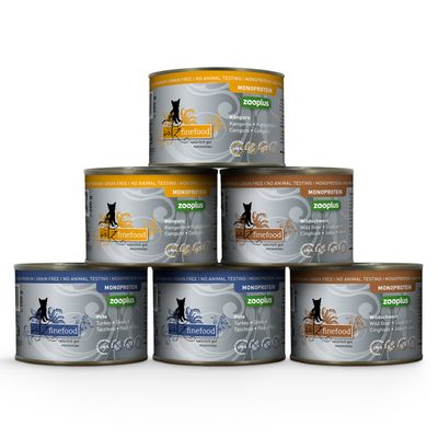 Pakiet mieszany catz finefood Monoprotein zooplus, 24 x 200 g