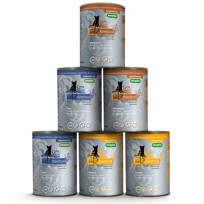 Pakiet mieszany catz finefood Monoprotein zooplus, 6 x 400 g