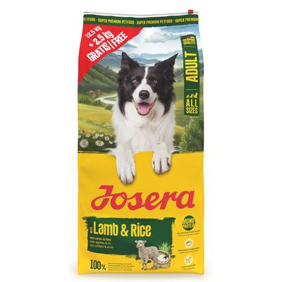 12,5 kg + 2,5 kg gratis! Josera, karma sucha dla psa, 15 kg