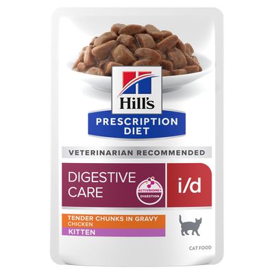 Hill's Prescription Diet i/d Digestive Care Kitten, kurczak w sosie