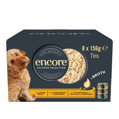Pakiet mieszany Encore w bulionie, puszki, 8 x 156 g