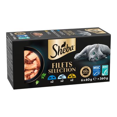 Megapakiet Sheba Filets, 36 x 60 g