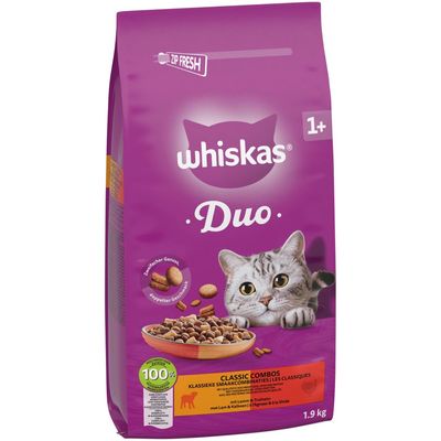 Whiskas 1+ Duo Classic Combos, jagnięcina i indyk