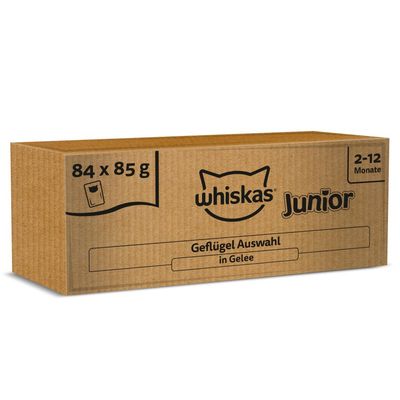 Megapakiet Whiskas Junior w saszetkach, 84 x 85 g
