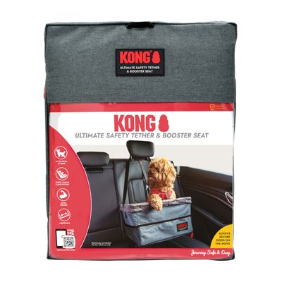 KONG Ultimate Safety Tether & Booster Seat, fotelik i pas bezpieczeństwa
