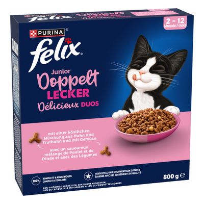 Felix Junior Doppelt lecker, kurczak i indyk