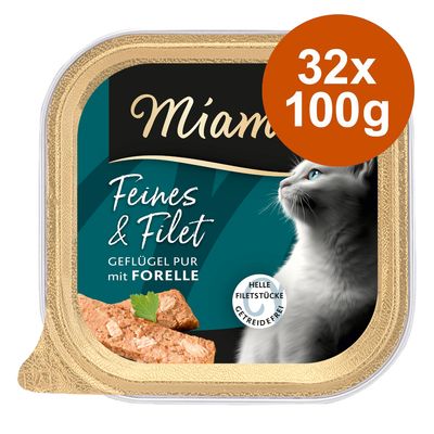 Korzystny pakiet Miamor Feines & Filet, 32 x 100 g