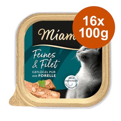 Miamor Feines & Filet, 16 x 100 g