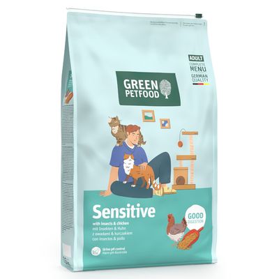 Green Petfood Adult Sensitive Good Digestion, z owadami i kurczakiem