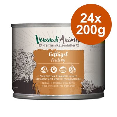 Korzystny pakiet Venandi Animal, 24 x 200 g