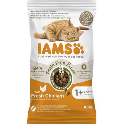 Gratis dla Ciebie! IAMS Advanced Nutrition Grain Free, kurczak, 100 g