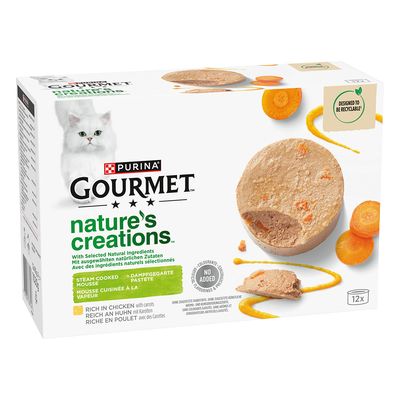 24 + 8 / 36 + 12 gratis! Gourmet Nature's Creations, karma mokra dla kota, 32 x 85 g / 48 x 85 g