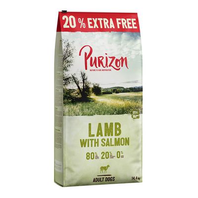 12 + 2,4 kg gratis! Purizon, karma sucha dla psa, 14,4 kg
