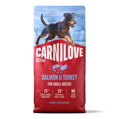 Carnilove Active Small Breeds, łosoś i indyk