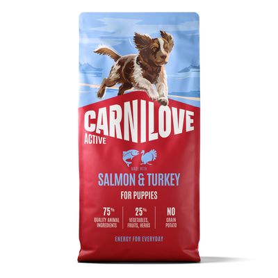 Carnilove Active Puppies, łosoś i indyk