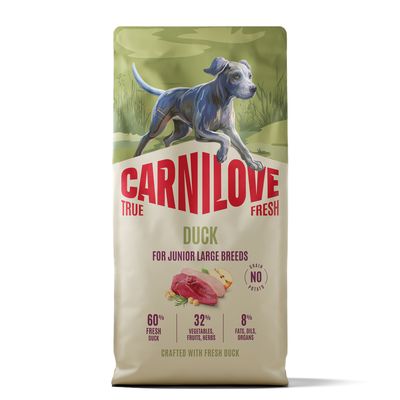 Carnilove True Fresh Junior Large Breeds, kaczka