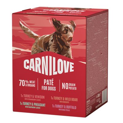 Carnilove Dog w pasztecie, saszetki, 4 x 300 g