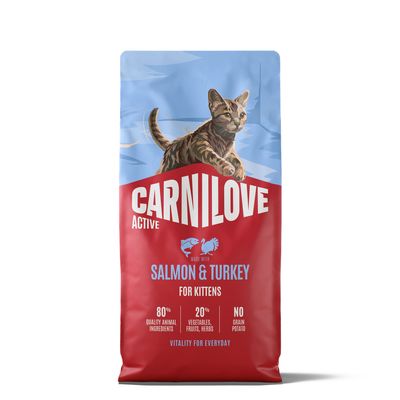 Carnilove Active Kitten, z łososiem i indykiem