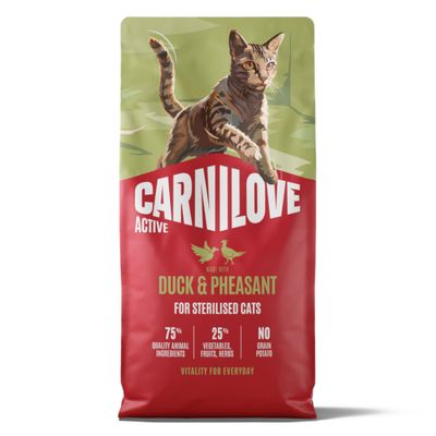 Carnilove Active Adult Sterilised, kaczka i bażant