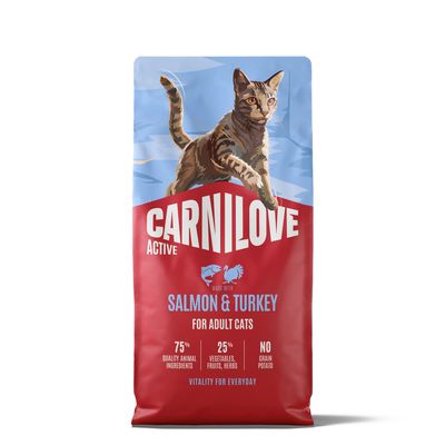 Carnilove Active Cat, łosoś i indyk