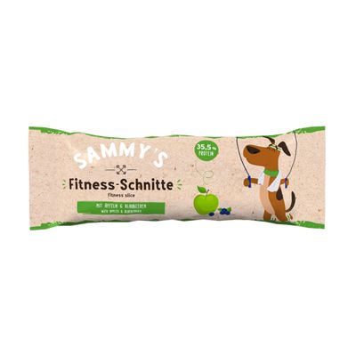 Sammy's Fitness Slice, baton proteinowy, z jabłkiem i borówkami