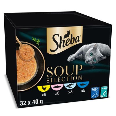 Sheba Soup Selection, 32 x 40 g