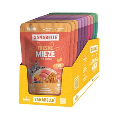 Sanabelle Freshe Mieze Cat, 10 x 100 g