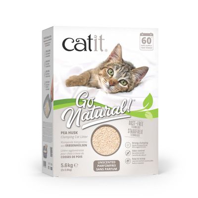 Catit Go Natural żwirek dla kota z łupin grochu, bezzapachowy