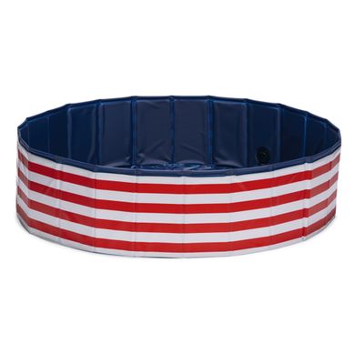 Beeztees basen dla psa Doggy Dip, czerwono-biały
