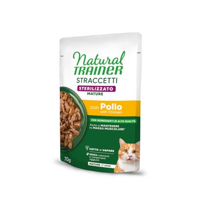 Natural Trainer Straccetti Mature Sterilised, paski w sosie