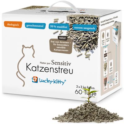 Lucky Kitty żwirek dla kota "Natur Pur" - Sensitiv